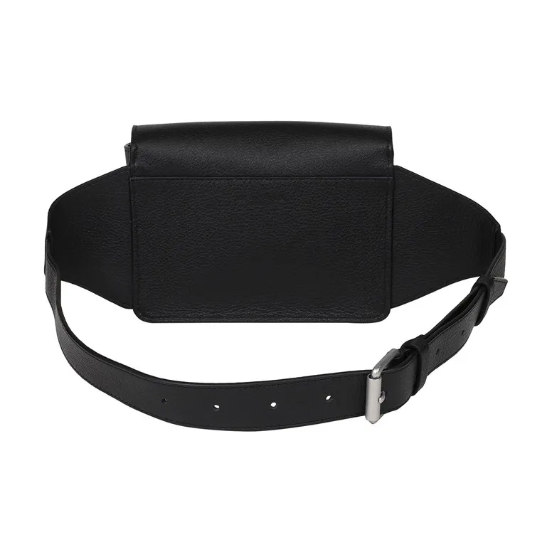 1017 ALYX 9SM Leather Fanny Packs Women's Black-2