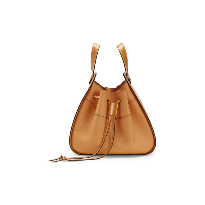 LOEWE Hammock Soft Grained Calfskin Hammock Bag Handbag Shoulder Bag Crossbody Bag Women's Light Caramel-3