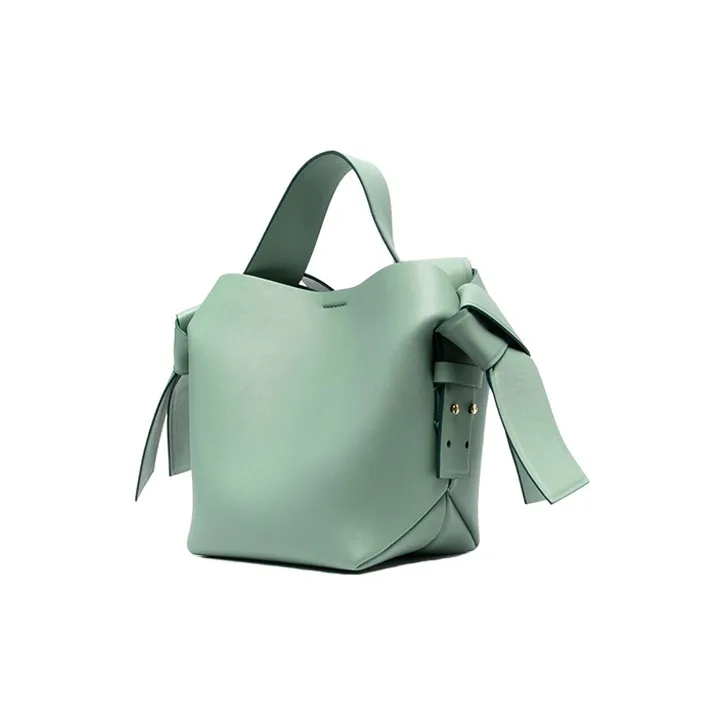 Acne Studios Leather Shoulder Bag, Handbag, Crossbody Bag Women's Mint Green-1
