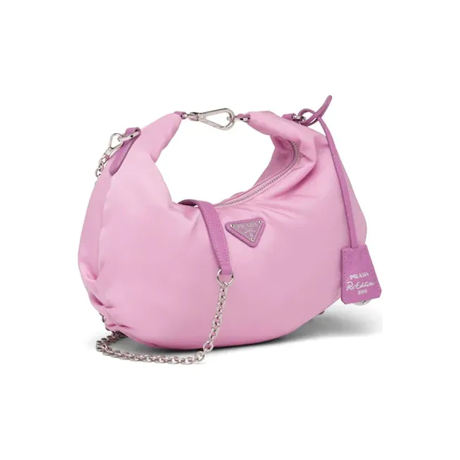 PRADA Re-Edition Nylon Handbag Shoulder Bags Women's Cherry Blossom Pink-2