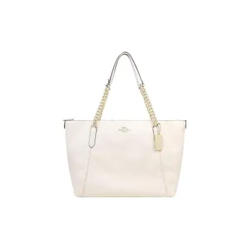 COACH Ava Leather Dumpling Bag Handbag Tote Shopping Bag Shoulder Bag Women's White