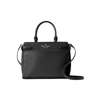 Kate Spade Staci Cow Leather Controller Handbag, Crossbody Bag Medium Size Women's Black