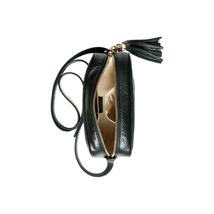 GUCCI Soho Cow Leather Camera Bag, Shoulder Bag, Crossbody Bag Small Size Women's Black-5