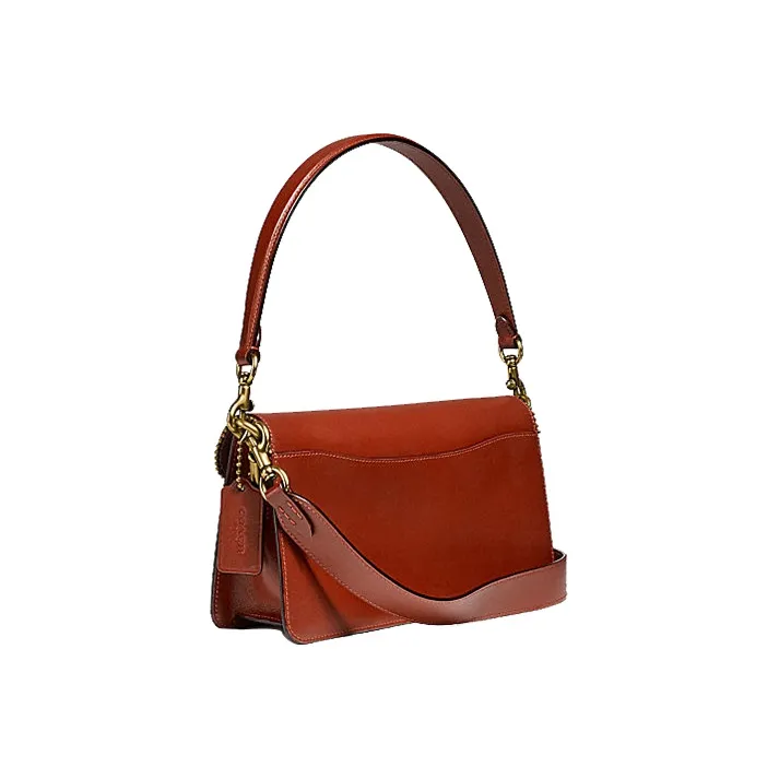 COACH Tabby Leather Shoulder Bag, Crossbody Bag, Shoulder Bag Women's Rusty Red-1