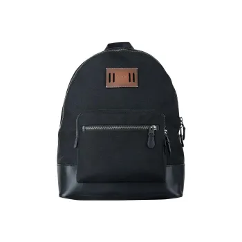 COACH West Dupont Nylon Backpack Large Size Men's Black