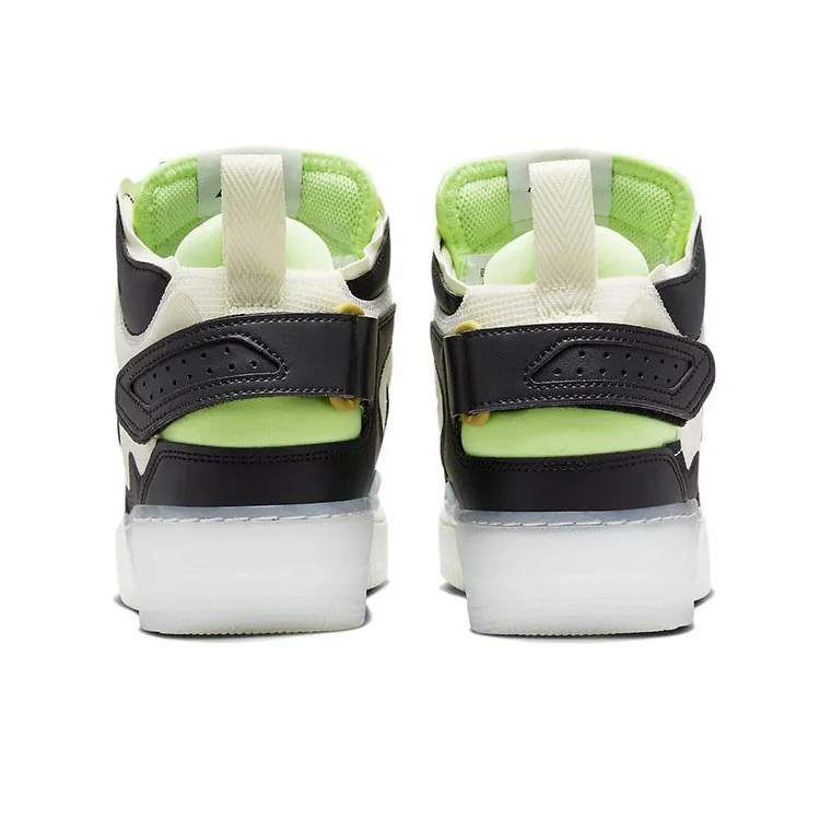 Nike Air Force 1 React Mid Black Sail Ghost Green-4