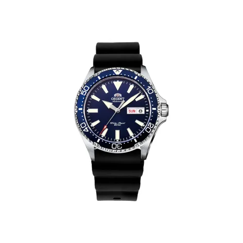 ORIENT Mechanical Movement Stainless Steel Strap Watch 41.5mm Men's Watches Blue Dial RA AA0006L19B