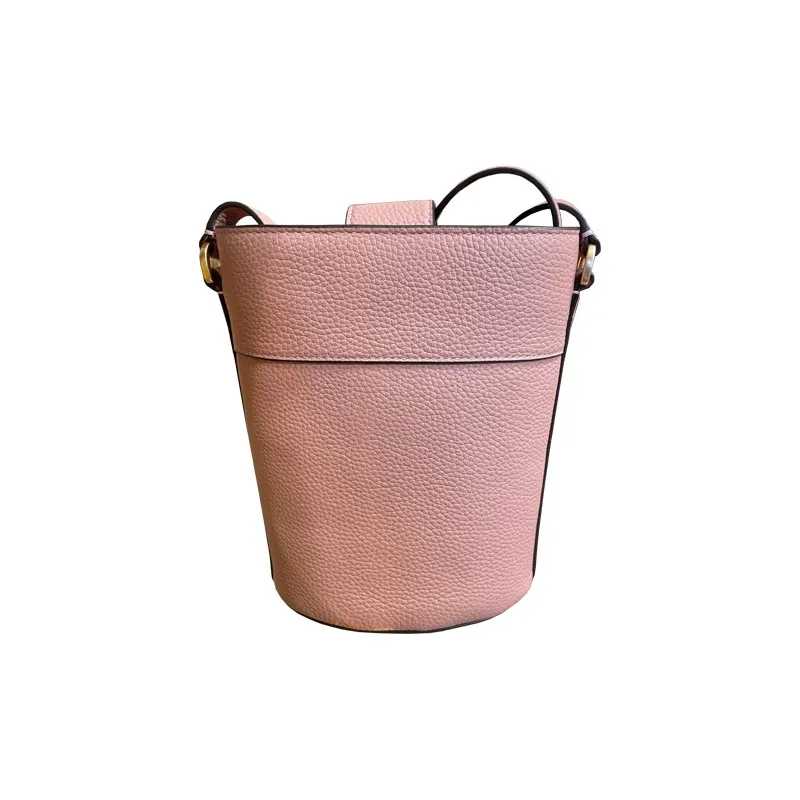 TORY BURCH Britten Leather Bucket Bags Shoulder Bags Women's Pink-2