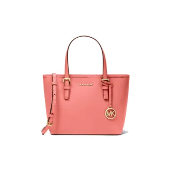 MICHAEL KORS Jet Set Leather Tote Bag Shopping Bag Shoulder Bag Handbag Small Size Women's Watermelon Red