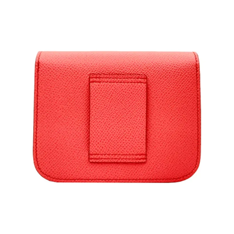 HERMES Constance Slim Epsom Calfskin Handheld Wallets Fanny Pack Women's Texas Rose Pink-3