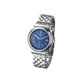 SWATCH Men 42mm Blue Watch YIS401G
