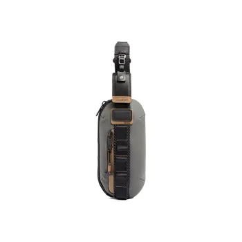 TUMI Alpha Fabric Sling Bag Unisex Stone Black