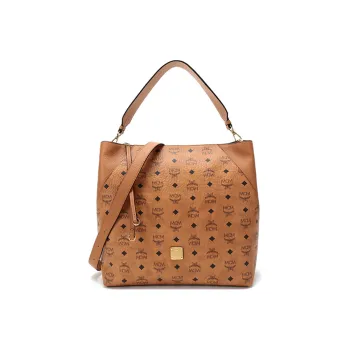 MCM Klara Hobo Large Visetos Cognac