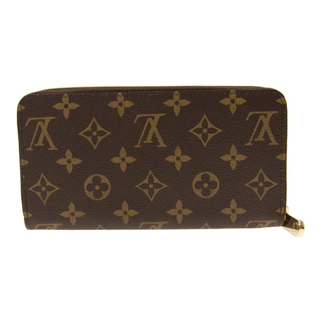 LOUIS VUITTON Zippy Leather Wallet Regular Women's Brown-3