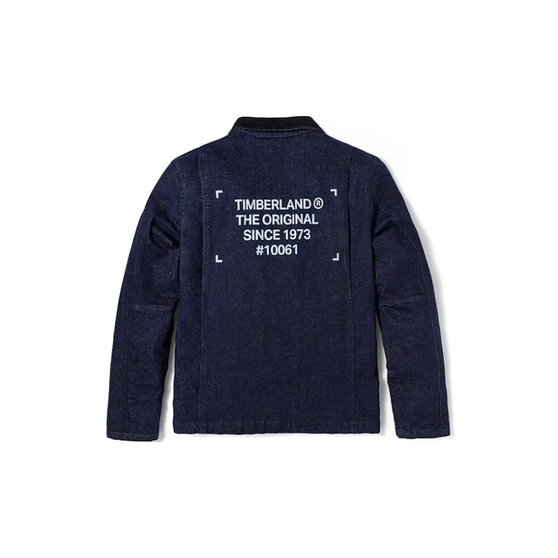 Timberland Puffer Jackets Men Aqua Denim Blue-1
