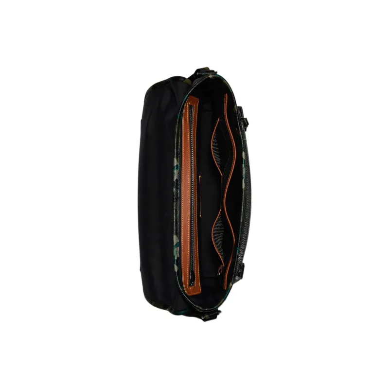 COACH League Leather Messenger Bag Cycling Bag Shoulder Bag Crossbody Bag Large Size Men's Black-2