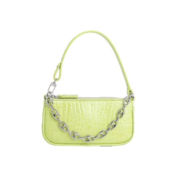 By Far Mini Rachel Leather Shoulder Bag Handbags Shoulder Bags Mini Women's Matcha Green