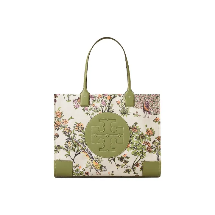 TORY BURCH PVC Tote Bag Shopping Bag Handbag Shoulder Bag Women's Green-0