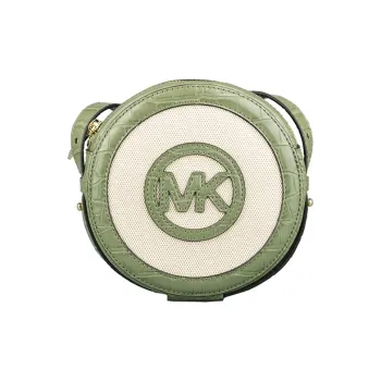 MICHAEL KORS Aidy Leather Round Shoulder Bag, Crossbody Bag Regular Women's Mint Green