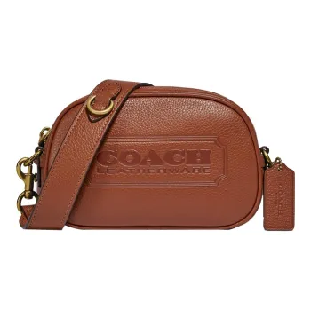 COACH Camera Leather Camera Bag Shoulder Bag Crossbody Bag Small Size Women's Coffee Brown