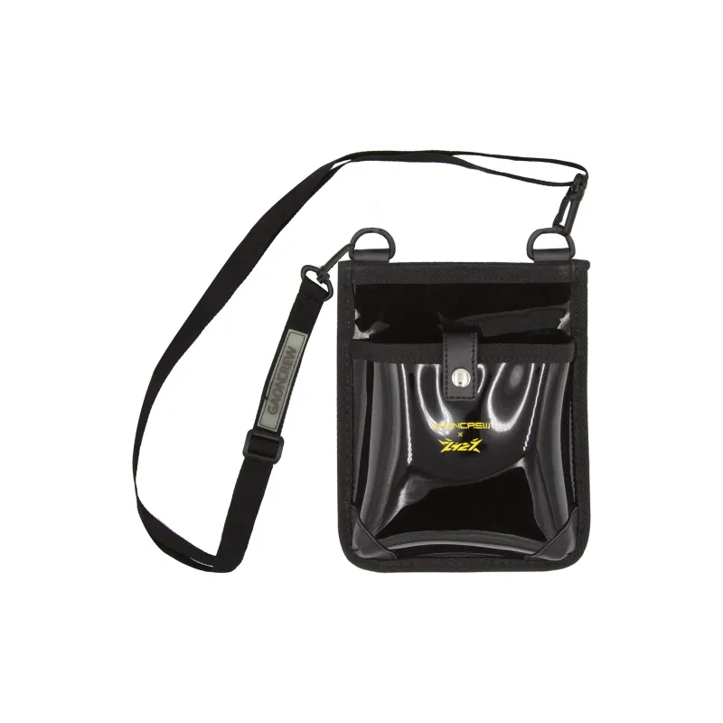 GAONCREW × 2727WORLD Pharaoh Collaboration PVC Crossbody Bag Regular Unisex Transparent/Black-3
