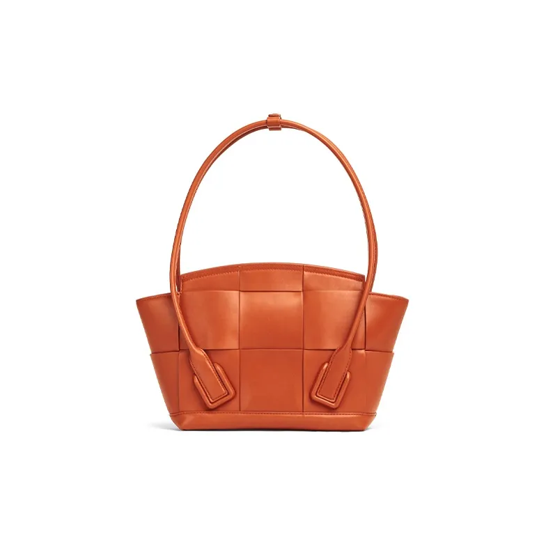 Bottega Veneta ARCO Cow Leather Handbag, Shoulder Bag Women's Brown-2