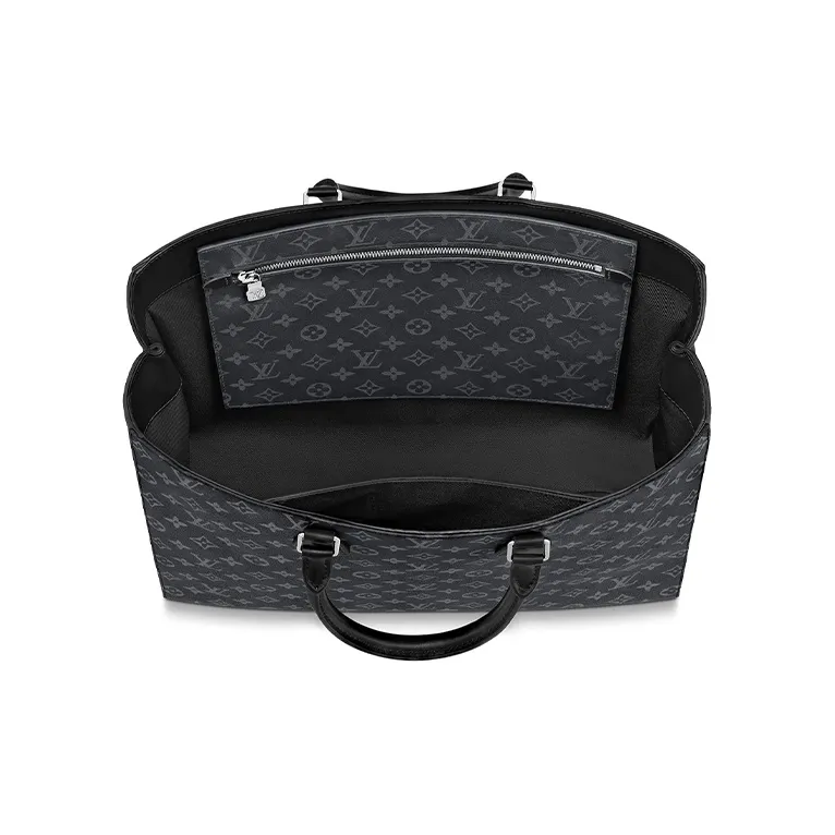 LOUIS VUITTON Canvas Bag, Handbag, Handbag Men's Black-1