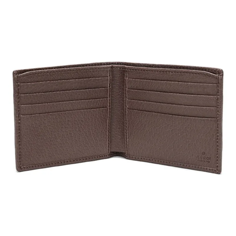 GUCCI Ophidia Canvas With Leather Wallet Men's Beige & Ebony-4