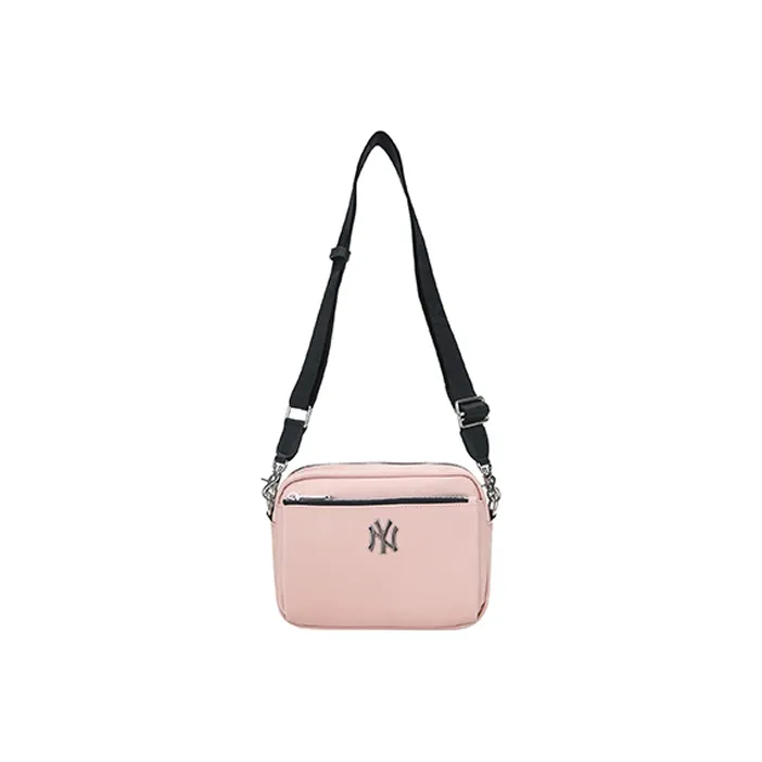 MLB Nylon Fabric Camera Bag, Shoulder Bag, Crossbody Bag Regular Unisex Cherry Blossom Pink-6