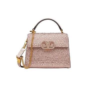 Valentino VSLING Sheepskin Crossbody Handbag Mini Women's Pink