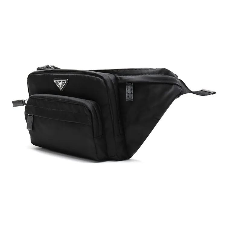 PRADA Fabric Fanny Pack Sling Bag Crossbody Bag Regular Men's Black-1