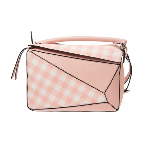 LOEWE Cow Leather Handbag Shoulder Bag Crossbody Bag Women's Pink