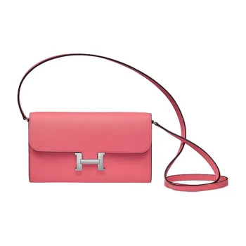 HERMES Constance To Go Cow Leather Clutch, Wallet, Crossbody Bag, Shoulder Bag Women's