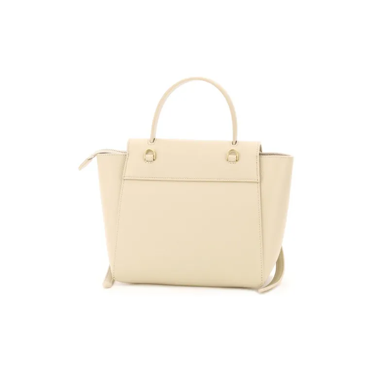 CELINE Grained Calfskin Catfish Bag Handbag Shoulder Bag Crossbody Bag Handbag Women's Ecru-2