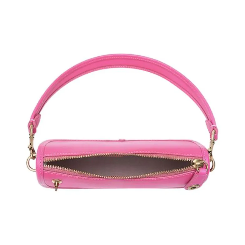 COACH Swinger Cow Leather Crescent Bag, Pochette, Underarm Handbag Small Size Women's Rose Red-1