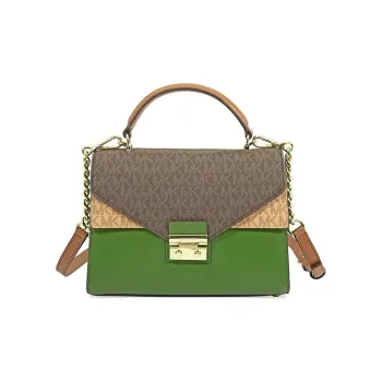 MICHAEL KORS MICHAEL KORS Handbag Collection Sloan Cow Leather Shoulder Bag Crossbody Bag Handbags Women's Green