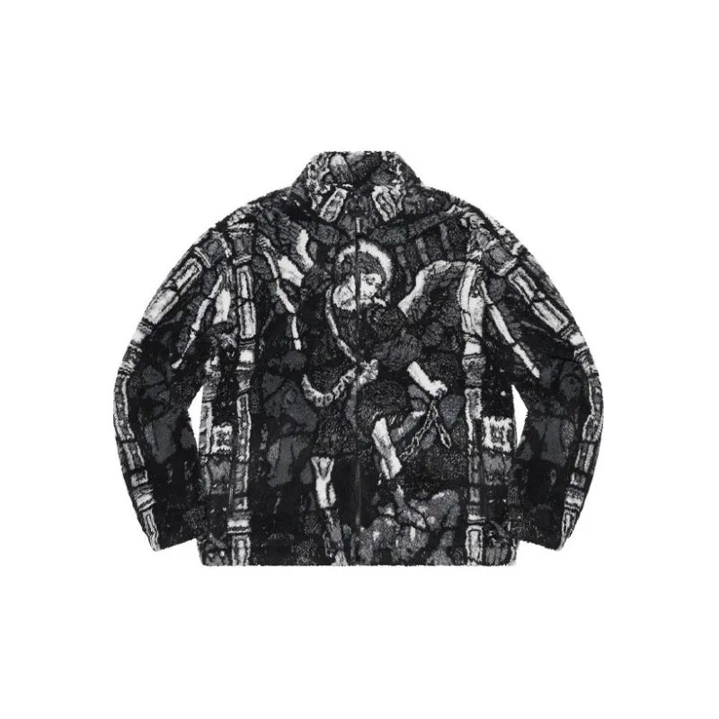 Supreme Saint Michael Fleece Jacket - POIZON
