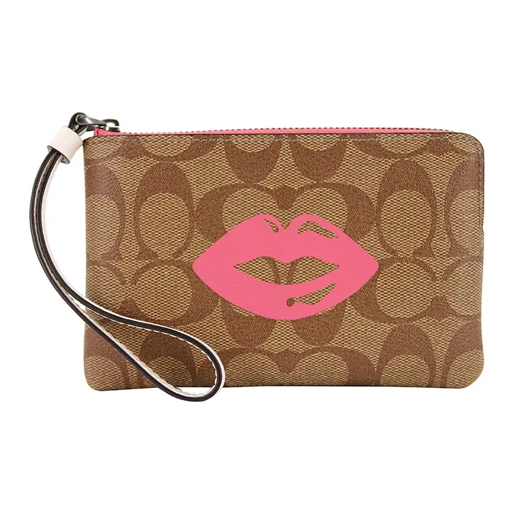 COACH Corner Zip Coin Purses-0