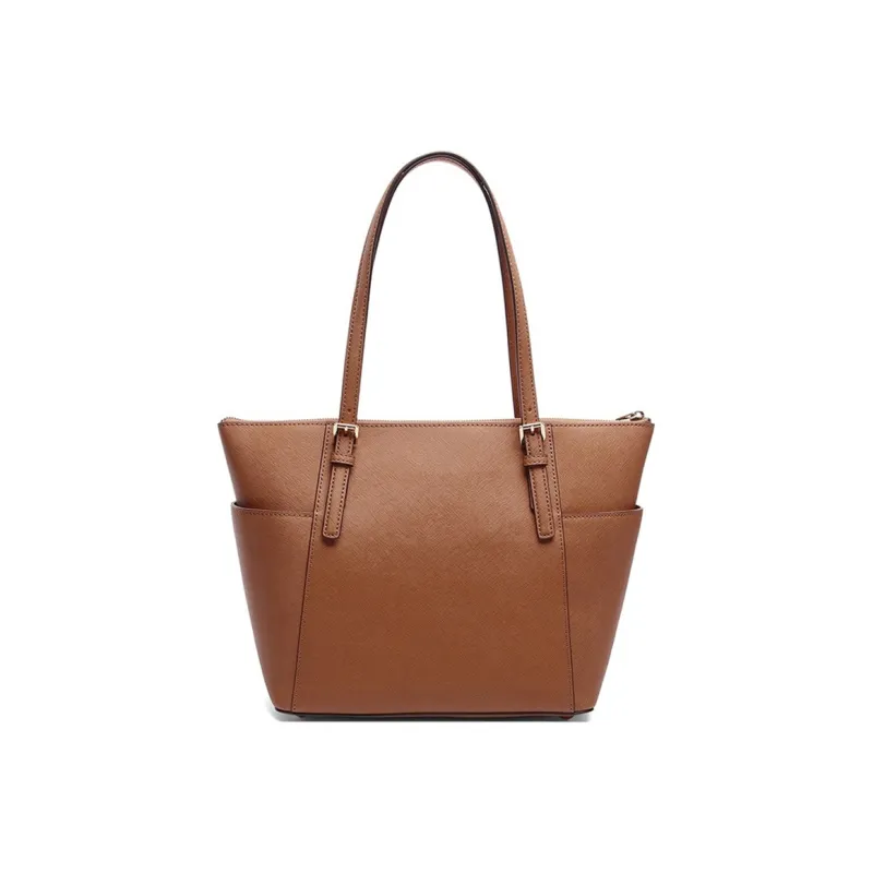 MICHAEL KORS Jet Set Leather Tote Bag, Shopping Bag, Handbag, Shoulder Bag Women's Brown-2