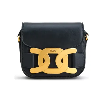 TOD'S KATE Smooth Leather Shoulder Bag, Crossbody Bag Mini Women's Black
