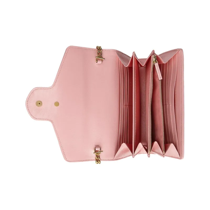 GUCCI Marmont Leather One Shoulder Handbag Crossbody Bag Mini Women's Red Pink-4