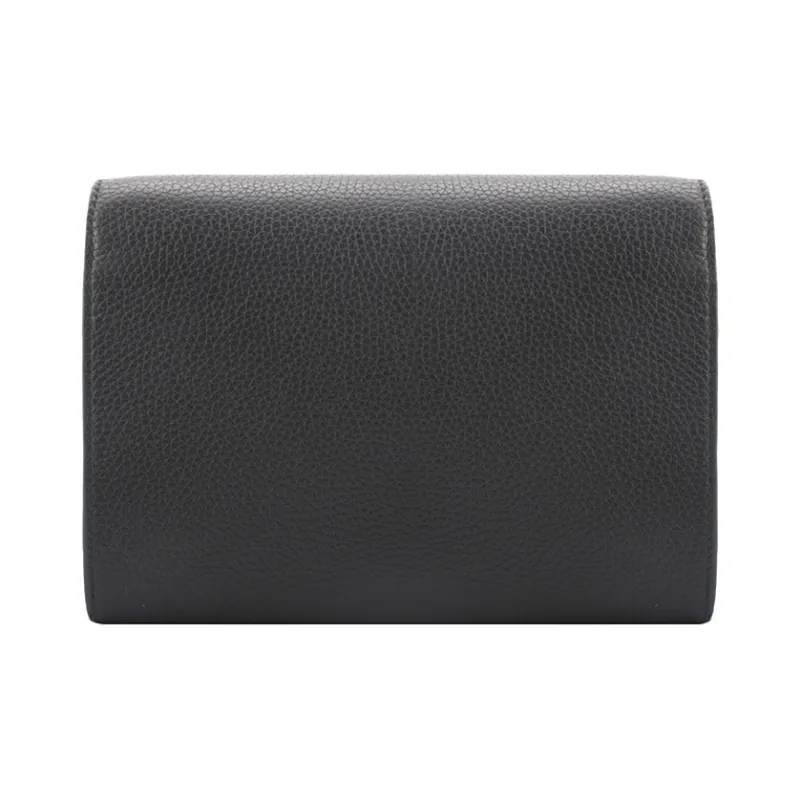 TORY BURCH Emerson Cow Leather Shoulder Bag Women's Black-4