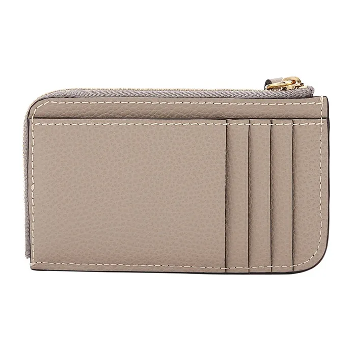 Chloe Chloé Bags Grain Patchwork Cow Leather Coin Purse Women's Gray-2