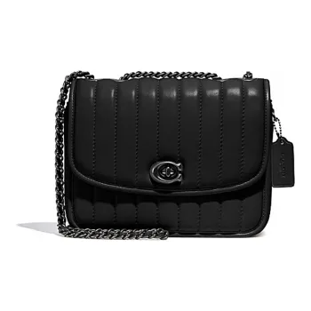 COACH Madison Leather Small Square Bag Crossbody Bag Shoulder Bag Women's Black