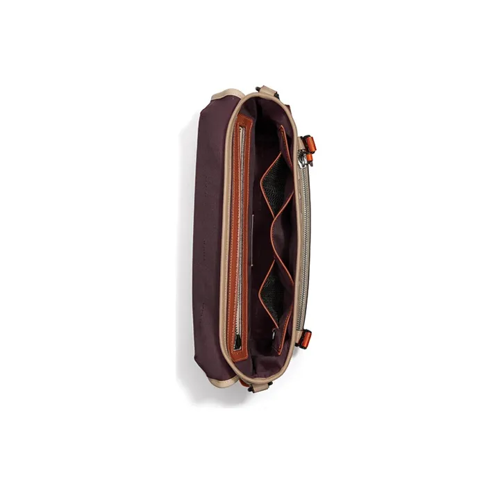 COACH League Canvas With Leather Messenger Bag, Shoulder Bag, Crossbody Bag, Handbag Tubas Men's Beige Orange-2