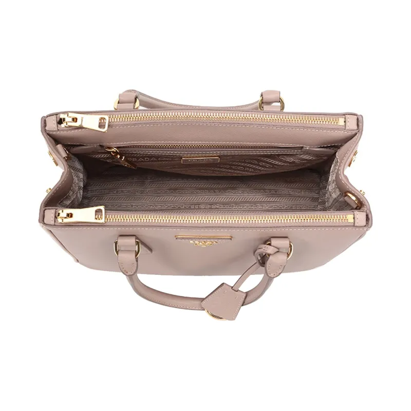 PRADA Cow Leather Handbag Crossbody Bag Shoulder Bag Regular Women's Apricot-6