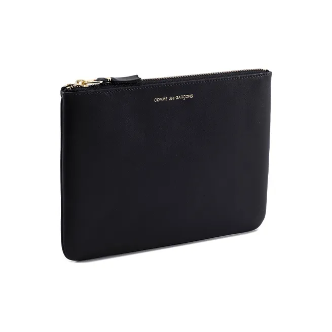 CDG Leather Wallet Regular Unisex Black-1