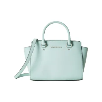 MICHAEL KORS Selma Leather Crossbody Bags Handbags Medium Size Women's Green