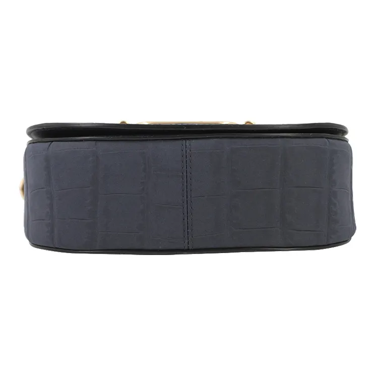 COACH Jade Leather Saddle Bag Shoulder Bag Crossbody Bag Handbag Small Size Women's Dark Blue-4