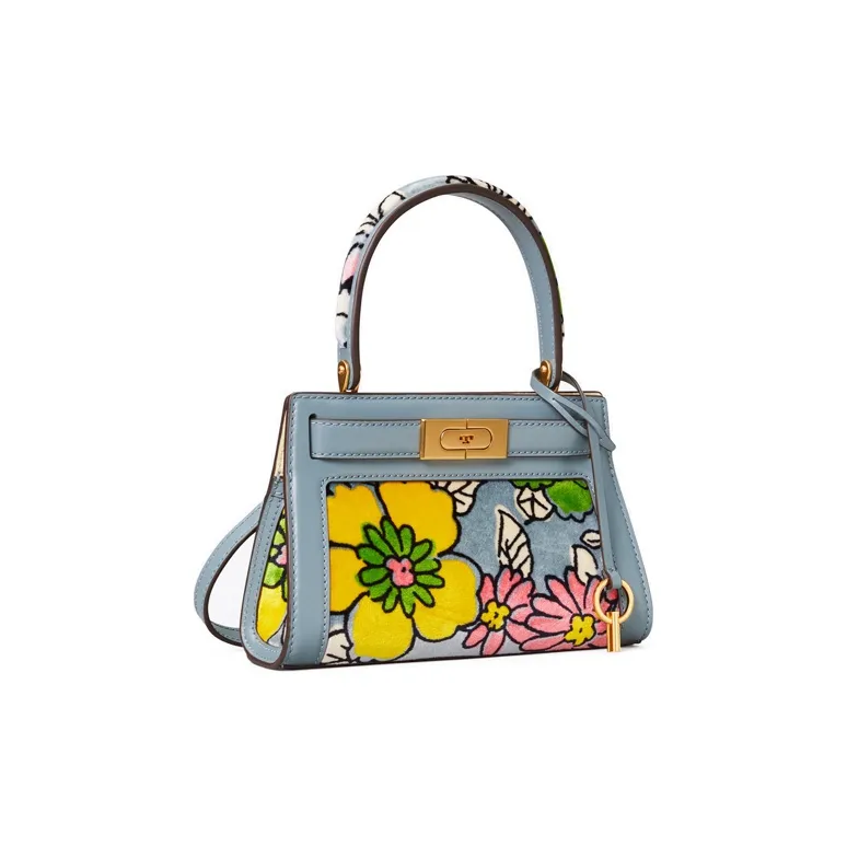 TORY BURCH Leather Handbag Small Size Women's Blue-1